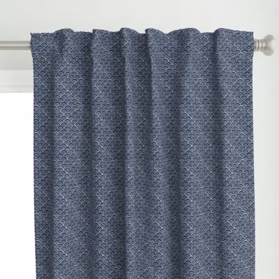 Spoonflower Mini Japanese Waves Curtain Panel