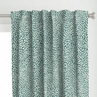 Spoonflower Mini Leopard Print Spots Curtain Panel