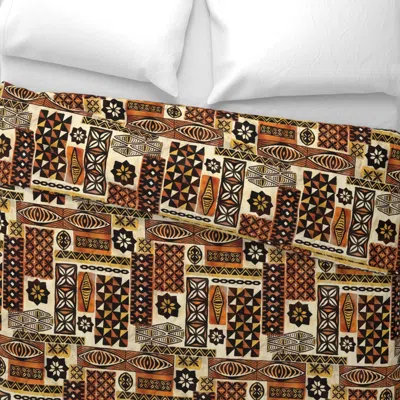 Spoonflower Mixed Tapa Wide Cotton Sateen 3.5 oz 26" X 20" Standard Knife Edge
