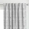 Spoonflower Mod Damask - Medium Scale Curtain Panel