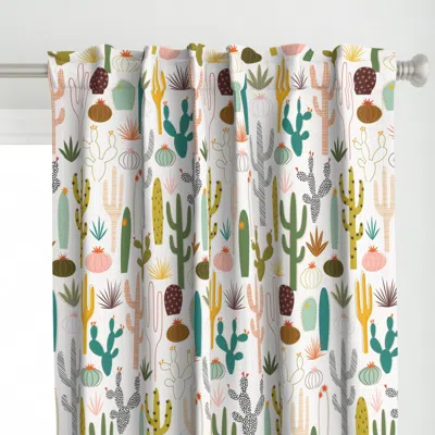 Spoonflower Mod Desert Garden - Curtain Panel