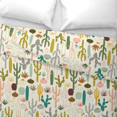 Spoonflower Mod Desert Garden Wide Cotton Sateen 3.5 oz 26" X 20" Standard Knife Edge
