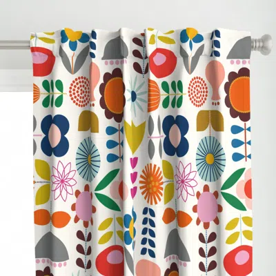 Spoonflower Mod Scandinavian Garden - Curtain Panel