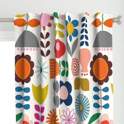 Spoonflower Mod Scandinavian Garden - Curtain Panel