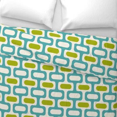 Spoonflower Mod Waves Delossantos Forte Wide Cotton Sateen 3.5 oz 26" X 20" Standard Knife Edge