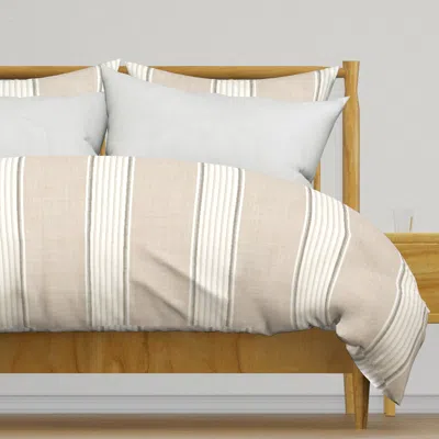 Spoonflower Modern Farmhouse Linen Duvet Cover