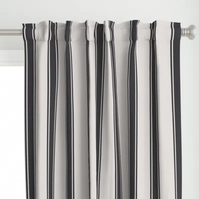 Spoonflower Modern French Ticking Curtain Panel