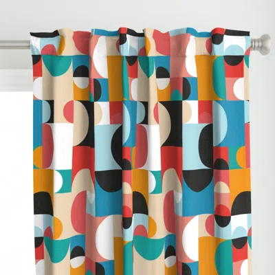 Spoonflower Modern Shapes - Summer Curtain Panel