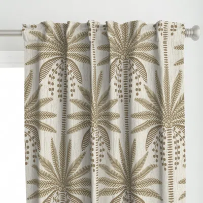 Spoonflower Modern Tropical Botanical Curtain Panel