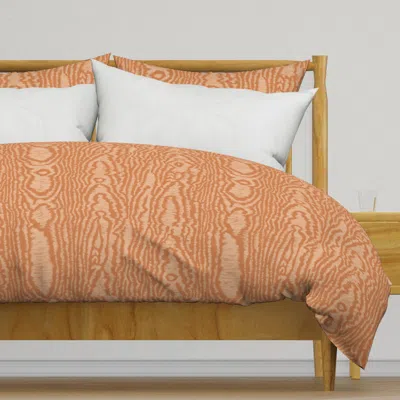 Spoonflower Moire Wood Grain Texture (24") Duvet Cover