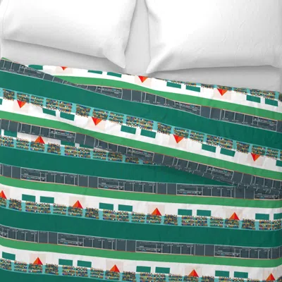 Spoonflower Monstah Fans Large Scale Wide Cotton Sateen 3.5 oz 26" X 20" Standard Knife Edge