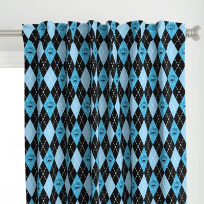 Spoonflower Monster High - Blue Curtain Panel