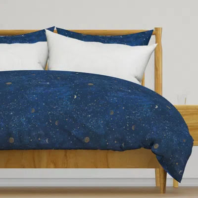 Spoonflower Moon & Stars Constellations Duvet Cover