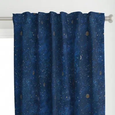 Spoonflower Moon & Stars Curtain Panel