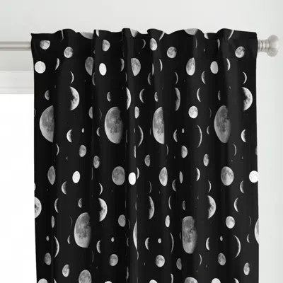 Spoonflower Moon Phases Curtain Panel