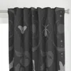 Spoonflower Moon Pollinators Curtain Panel