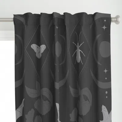 Spoonflower Moon Pollinators Curtain Panel