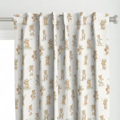 Spoonflower More Sports Teddy Bears Curtain Panel