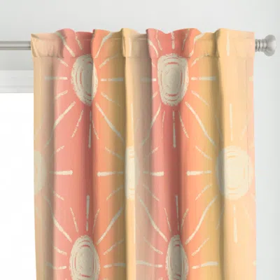 Spoonflower Morning Mist - Sunrise - Curtain Panel