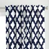 Spoonflower Moroccan Trellis // White Curtain Panel