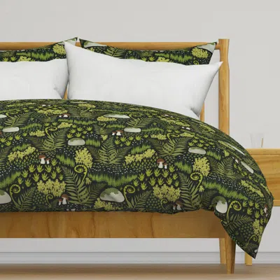 Spoonflower Moss Garden Duvet Cover