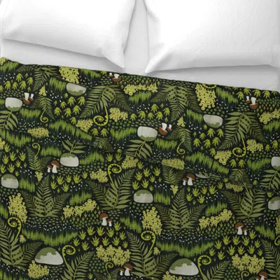 Spoonflower Moss Garden Wide Cotton Sateen 3.5 oz 26" X 20" Standard Knife Edge