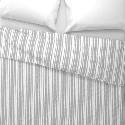 Spoonflower (m)sophisticated Stripes Black&white Mid Scale Wide Cotton Sateen 3.5 oz 26" X 20" Standard Knife Ed