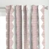 Spoonflower Mud Diamond Rust - Off Curtain Panel