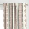 Spoonflower Mud Diamond Rust On Bone Curtain Panel