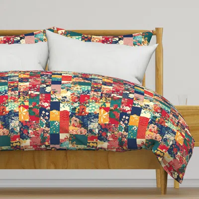 Spoonflower Multicoloured Vintage Japanese Duvet Cover