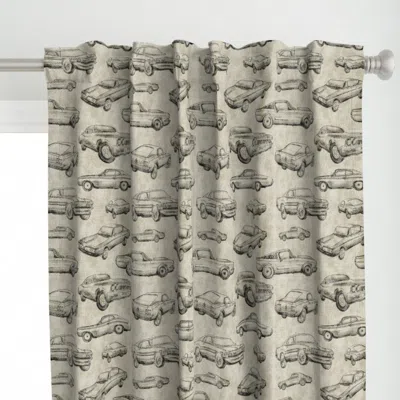 Spoonflower Muscle Cars - Dirt Curtain Panel