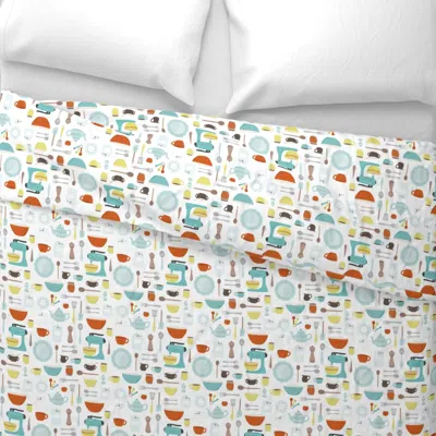 Spoonflower My Vintage Kitchen Wide Cotton Sateen 3.5 oz 26" X 20" Standard Knife Edge