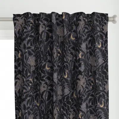 Spoonflower Mysterious Garden - Extra Curtain Panel
