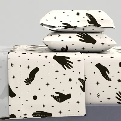 Spoonflower Mystery Hands Silhouettes Full Sheet Set