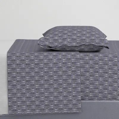 Spoonflower Nailspread On Light Purple Twin Xl Sheet Set