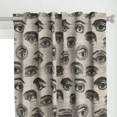 Spoonflower Natural History Halloween Curtain Panel