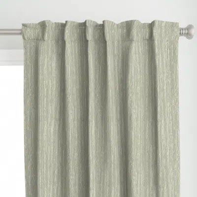 Spoonflower Natural Texture Stripes Curtain Panel