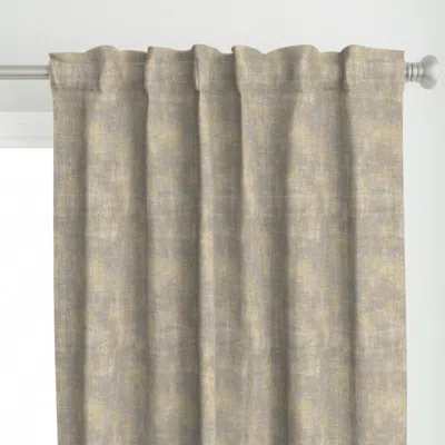 Spoonflower Neutral Modern Woven Lux Curtain Panel