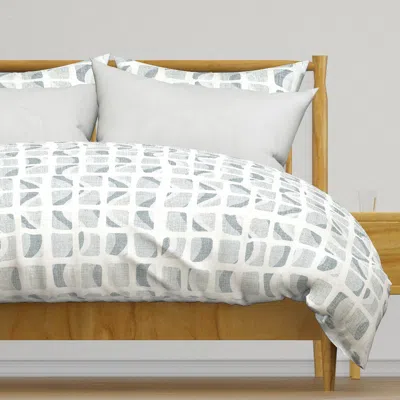 Spoonflower Neutral Wavy Pattern Wp Duvet Cover
