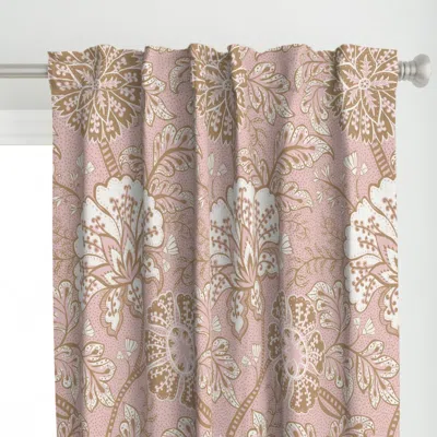 Spoonflower Neutral-botanical-pastel Curtain Panel