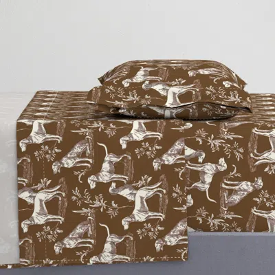 Spoonflower Noble Autumn Chase Twin Sheet Set