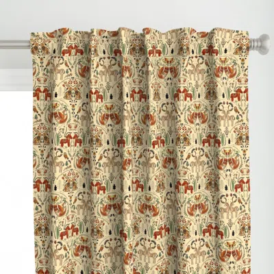 Spoonflower Nordic Woodland Curtain Panel