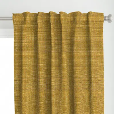 Spoonflower Nubby Gold Curtain Panel
