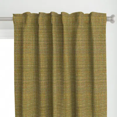 Spoonflower Nubby Olive Curtain Panel