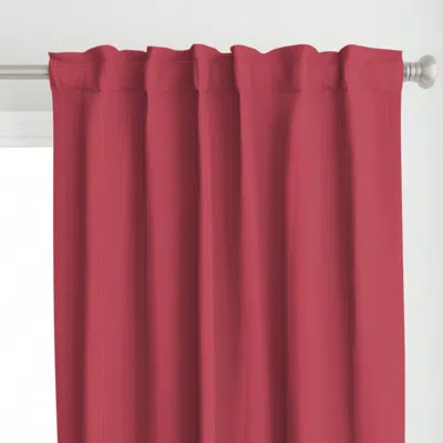 Spoonflower Oahu Sunset Dusty Red Curtain Panel