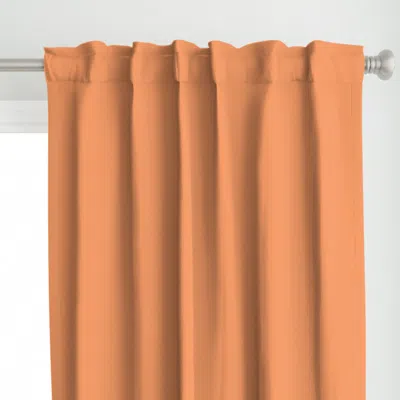Spoonflower Oahu Sunset Fresh Orange Curtain Panel