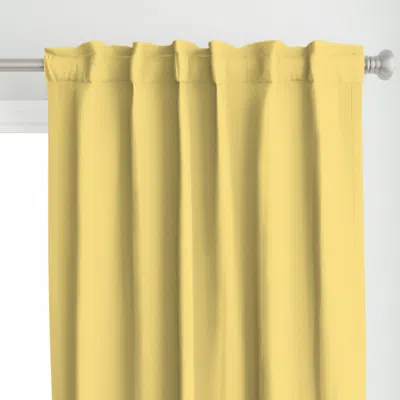 Spoonflower Oahu Sunset Medium Yellow Curtain Panel
