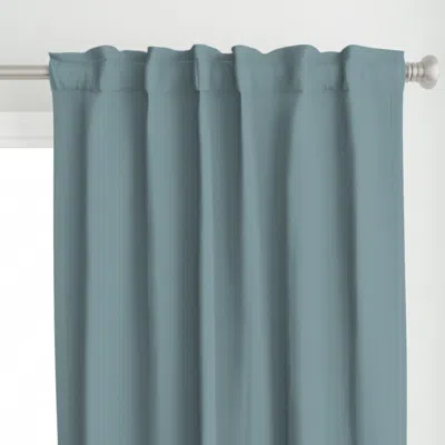 Spoonflower Oahu Sunset Powder Blue Curtain Panel
