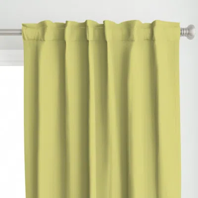 Spoonflower Oahu Sunset Yellow Green Curtain Panel