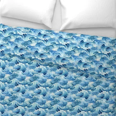 Spoonflower Oceanic Wide Cotton Sateen 3.5 oz 26" X 20" Standard Knife Edge